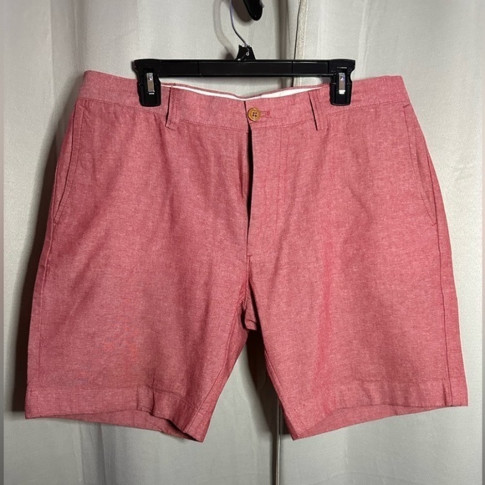 J Crew Gramercy Cotton Casual Flat Front Short (Men's‎ 35) Red